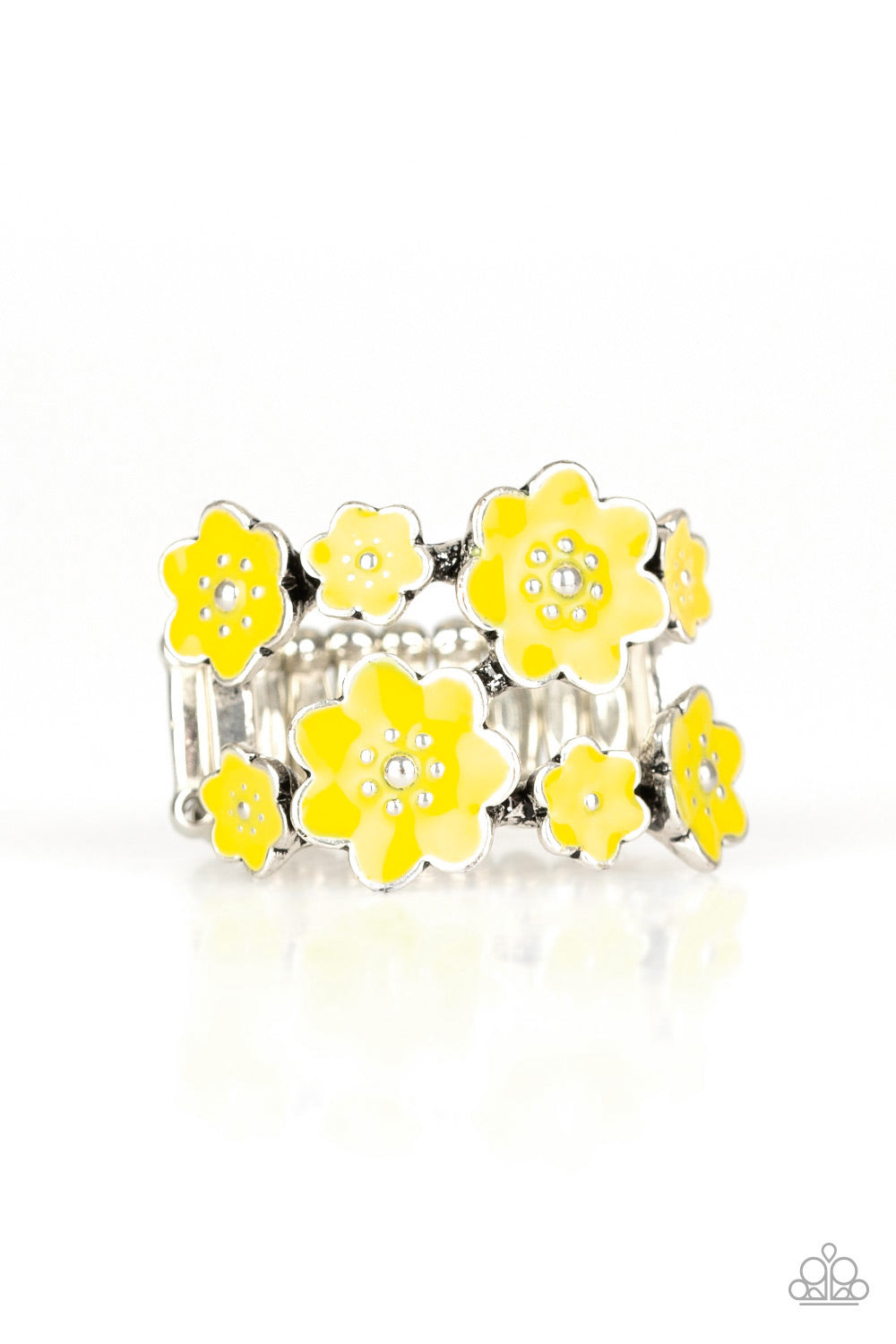 Floral Crowns - Yellow Ring Paparazzi