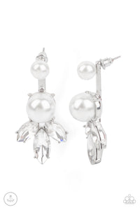 Extra Elite - White Pearl Earring Paparazzi