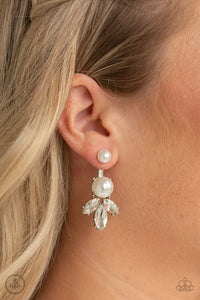 Extra Elite - White Pearl Earring Paparazzi