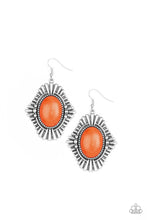 Load image into Gallery viewer, Easy As PIONEER Orange Stone Earring Paparazzi
