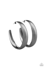 Load image into Gallery viewer, HOOPS! I Did It Again Gun Metal Hoop Earring Paparazzi
