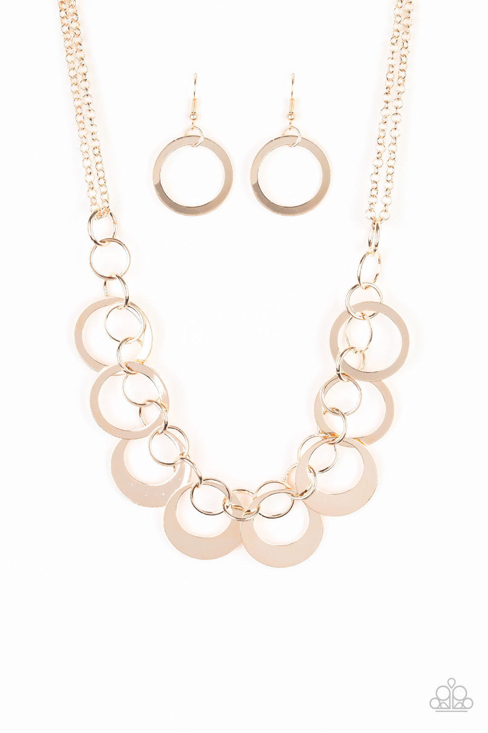 In Full Orbit - Rose Gold Necklace Paparazzi