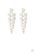 Load image into Gallery viewer, Totally Tribeca - White Pear Earring Paparazzi
