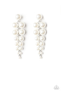Totally Tribeca - White Pear Earring Paparazzi