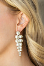 Load image into Gallery viewer, Totally Tribeca - White Pear Earring Paparazzi

