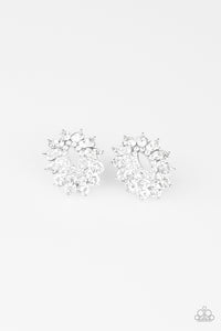 Brighten The Moment - White post Earring Paparazzi