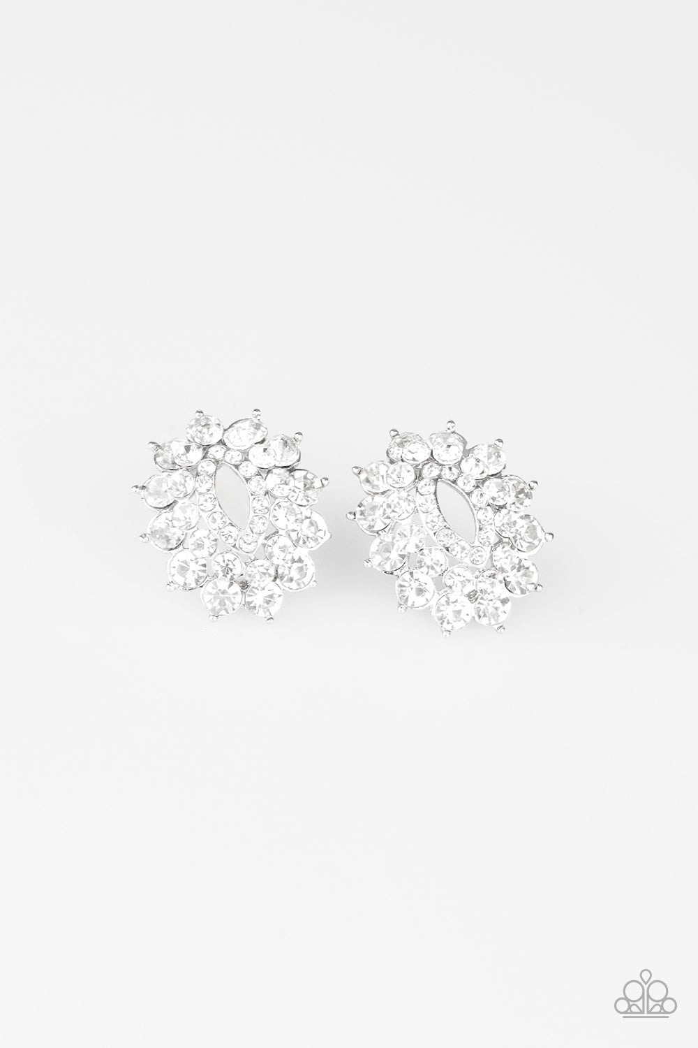 Brighten The Moment - White post Earring Paparazzi