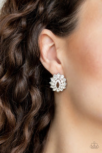 Brighten The Moment - White post Earring Paparazzi