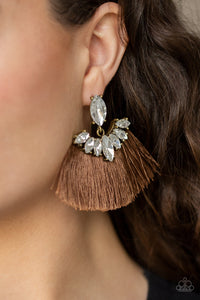 Formal Flair - Brown Earring Paparazzi