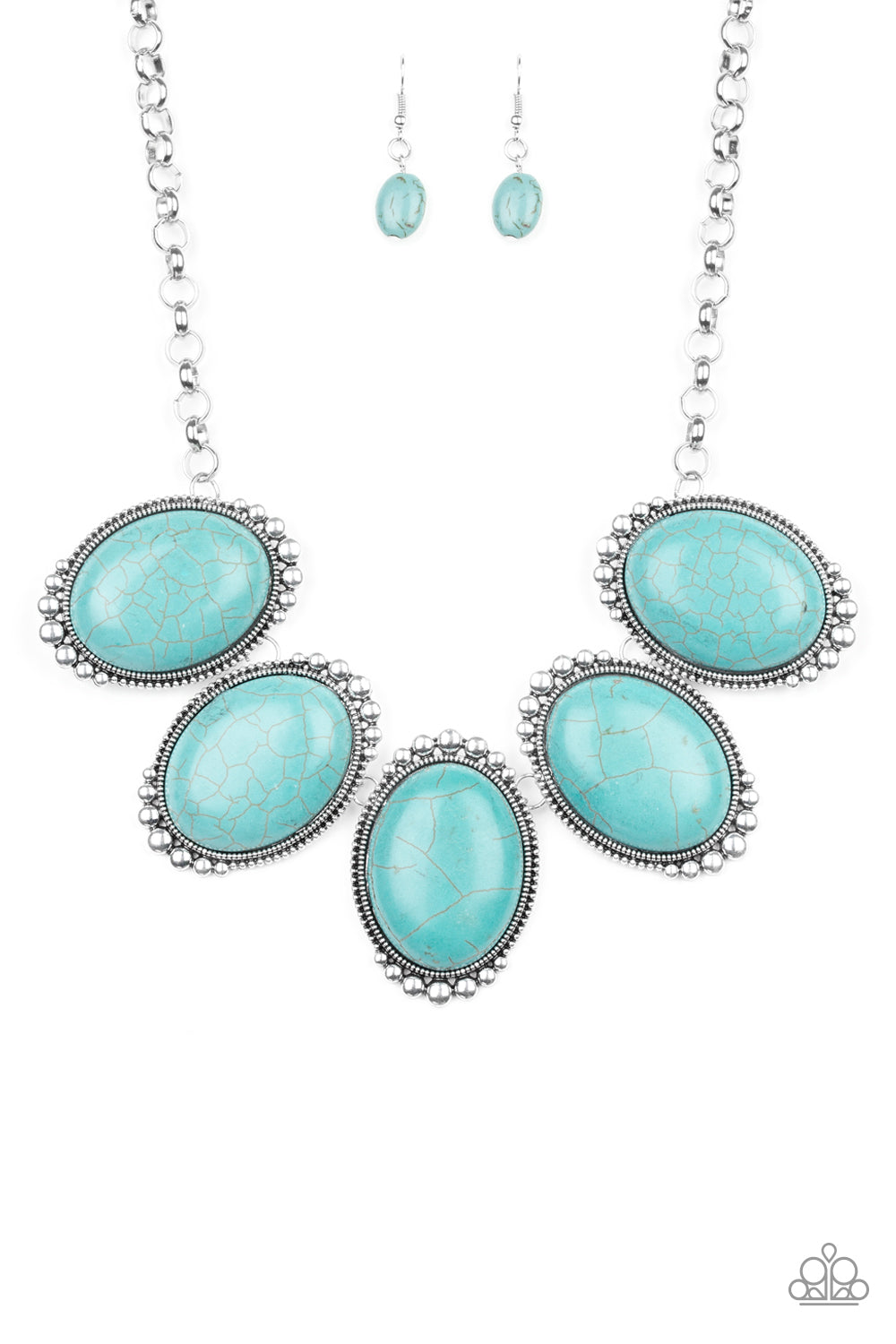Prairie Goddess Turquoise Necklace Paparazzi