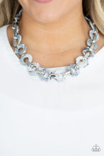 Load image into Gallery viewer, Fashionista Fever - Silver Acrylic Necklace Paparazzi
