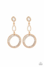 Load image into Gallery viewer, On The Glamour Scene - Gold Earring Paparazzi
