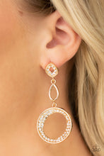 Load image into Gallery viewer, On The Glamour Scene - Gold Earring Paparazzi
