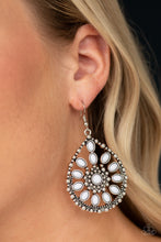 Load image into Gallery viewer, Free To Roam - White Earring Paparazzi
