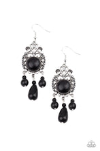 Load image into Gallery viewer, Stone Bliss - Black Stone Earring Paparazzi
