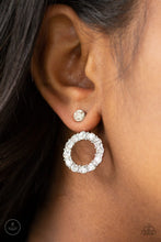 Load image into Gallery viewer, Paparazzi Diamond Halo - White Rhinestone Earring
