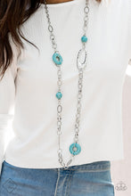 Load image into Gallery viewer, Artisan Artifact- Turquoise Necklace Paparazzi
