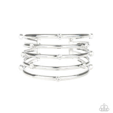 Load image into Gallery viewer, Sugarlicious Sparkle - White Cuff Bracelet Paparazzi

