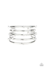 Load image into Gallery viewer, Sugarlicious Sparkle - White Cuff Bracelet Paparazzi
