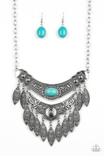 Load image into Gallery viewer, Island Queen - Blue Turquoise Necklace Paparazzi
