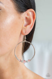 DANCING RADIANCE - PINK MOONSTONE EARRINGS Paparazzi