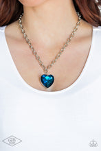 Load image into Gallery viewer, Flirtatiously Flashy - Blue Rhinestone Necklace Paparazzi
