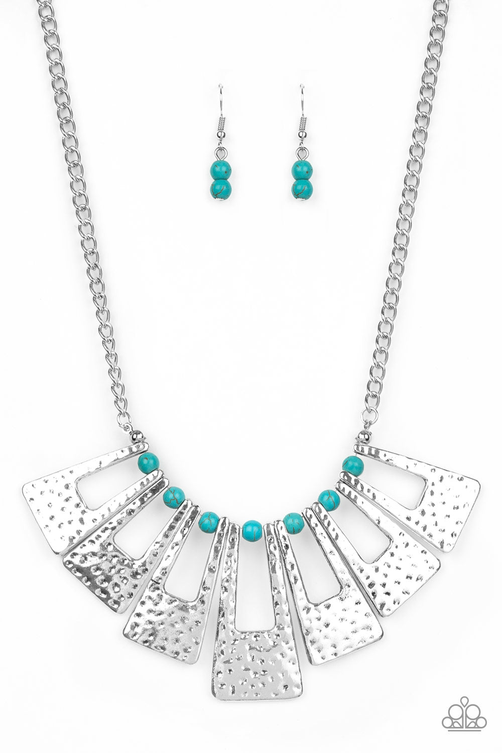 Terra Takeover - Blue Turquoise Necklace Paparazzi
