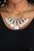 Load image into Gallery viewer, Terra Takeover - Blue Turquoise Necklace Paparazzi

