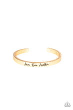 Load image into Gallery viewer, Love One Another - Gold Bracelet Paparazzi
