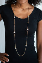 Load image into Gallery viewer, Rocky Razzle - Gold Necklace
