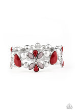 Load image into Gallery viewer, Fabulously Flourishing - Red Bracelet Paparazzi
