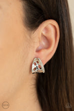 Load image into Gallery viewer, Blissed Out - White Clip On Earring Paparazzi
