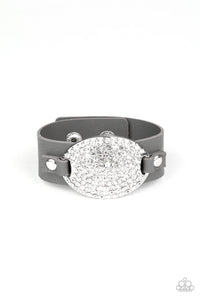 Better Recognize - Silver Leather Bracelet Paparazzi