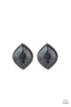 Load image into Gallery viewer, Marble Marvel - Black Post Earring Paparazzi
