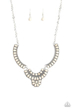 Load image into Gallery viewer, Omega Oasis - White Stone Necklace Paparazzi
