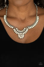 Load image into Gallery viewer, Omega Oasis - White Stone Necklace Paparazzi
