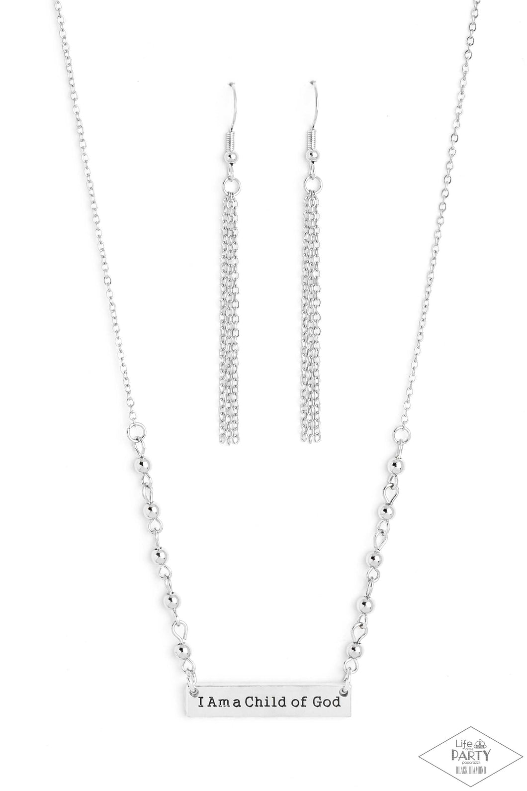 Paparazzi Send Me An Angel - Silver Necklace