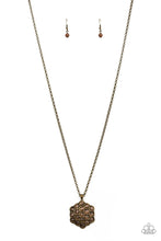 Load image into Gallery viewer, Paparazzi East Coast Elixir - Brass Brown Necklace
