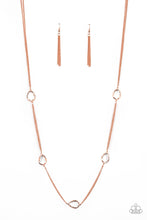 Load image into Gallery viewer, Teardrop Timelessness - Copper Necklace Paparazzi
