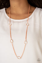 Load image into Gallery viewer, Teardrop Timelessness - Copper Necklace Paparazzi
