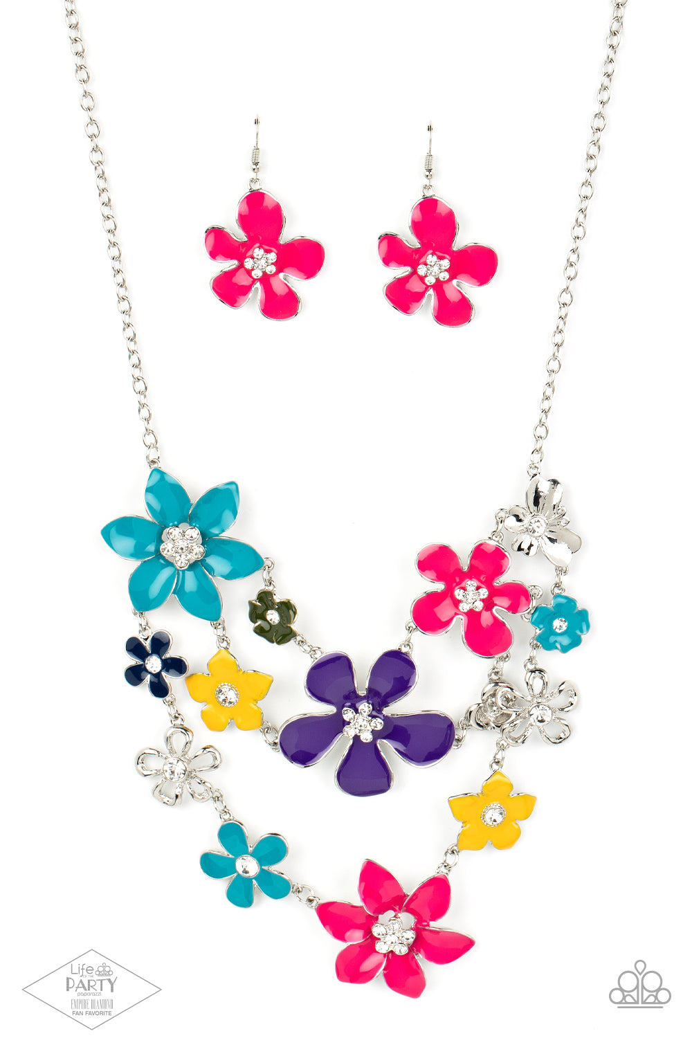 Paparazzi Zi Collection Necklace 2013 - Multi Flower ZI Necklace