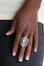 Load image into Gallery viewer, Paparazzi Things That Go Boom! - White Rhinestone Ring
