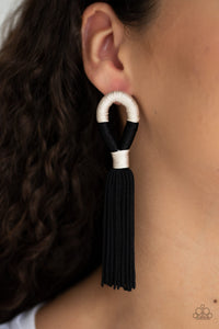 Paparazzi Moroccan Mambo - Black Earring