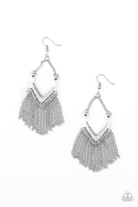 Unchained Fashion - Silver Earring Paparazzi