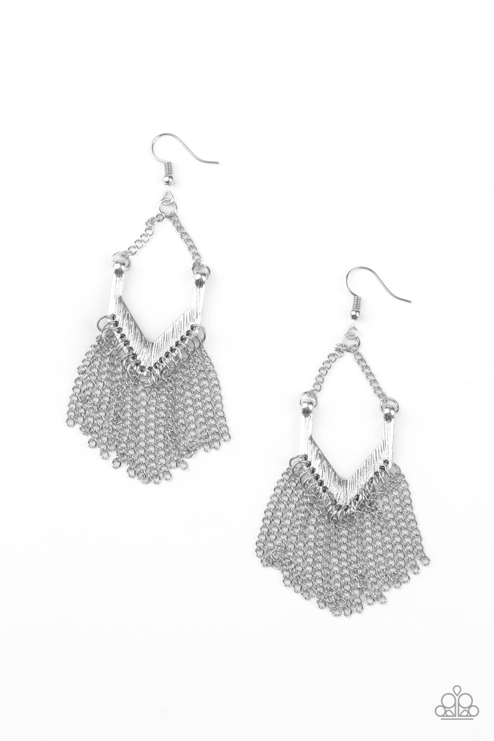 Unchained Fashion - Silver Earring Paparazzi