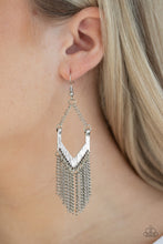 Load image into Gallery viewer, Unchained Fashion - Silver Earring Paparazzi
