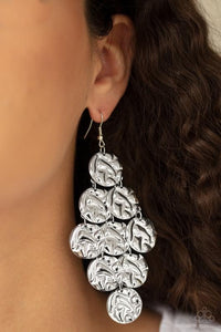 Paparazzi - Metro Trend - Silver Earrings Paparazzi