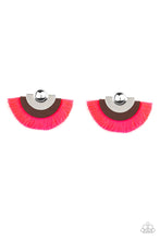 Load image into Gallery viewer, Fan The FLAMBOYANCE - Pink Earring Paparazzi
