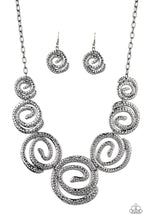 Load image into Gallery viewer, Statement Swirl - Black Necklace Paparazzi
