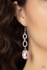 Extra Ice Queen - Pink Earrings Paparazzi